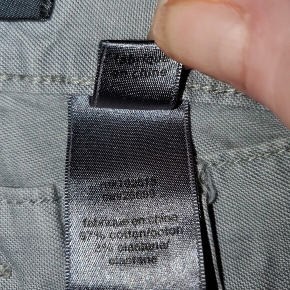 John Varvatos Gray Straight Slim Leg Contrast Stitch Trouser Pants 30 R - Picture 9 of 11